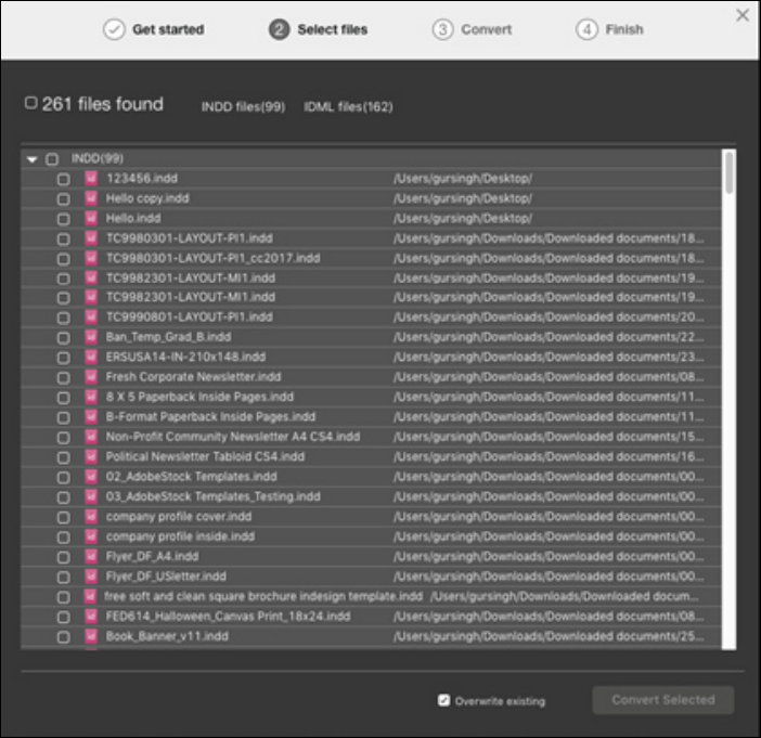 How to do Bulk Conversion of InDesign Files to QuarkXPress Projects