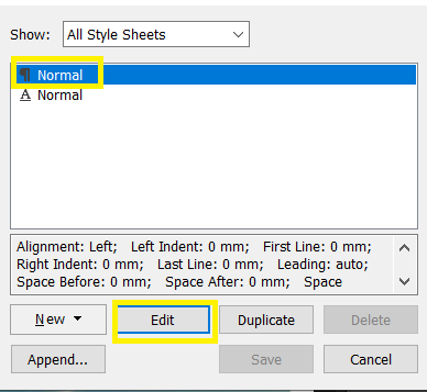 How to apply No Hyphenation for all new documents