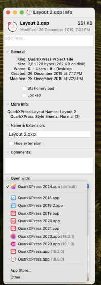 How to set QuarkXPress as default application to open Quark files.